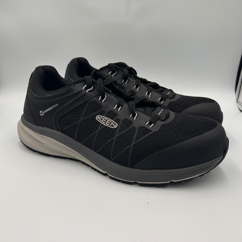 Keen Utility Vista Energy ESD Carbon Toe Work Shoes Mens 11 EE Wide Black Grey